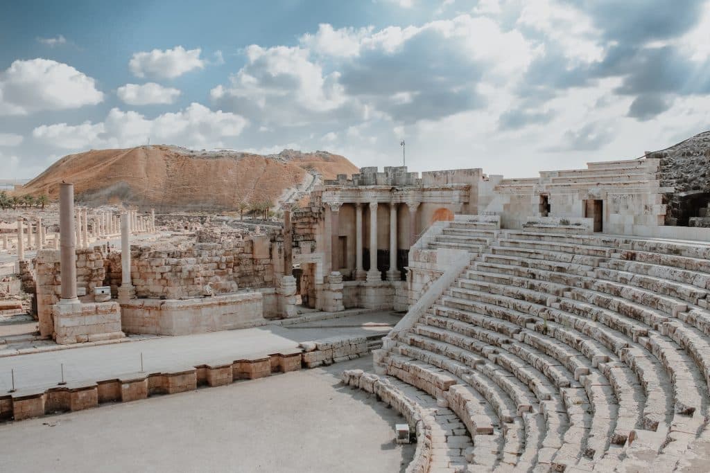 Amphitheater, Beit Shean, Eastern Israel.