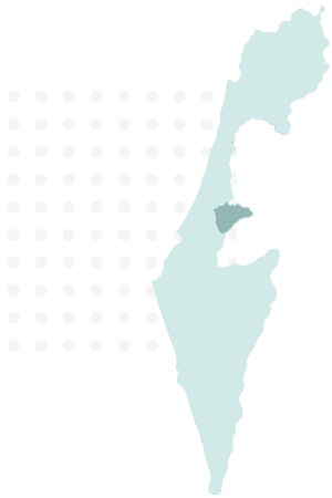 Map of Israel - Jerusalem region