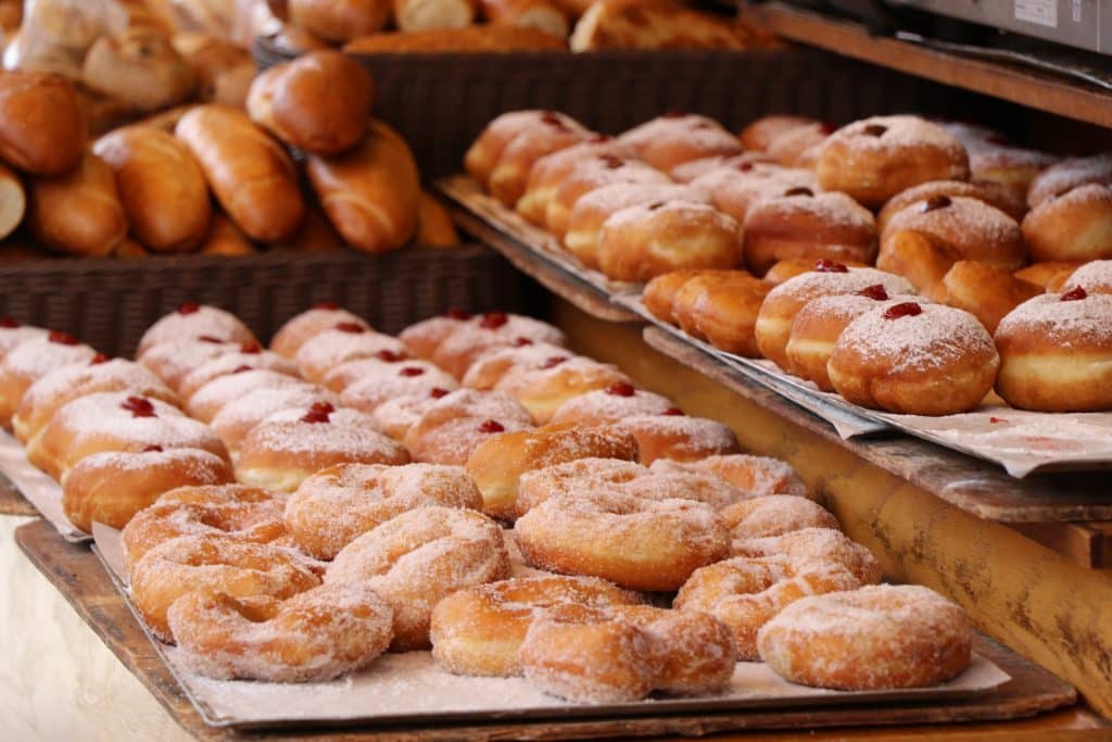 Doughnuts in Machane Yehuda Market, Jerusalem