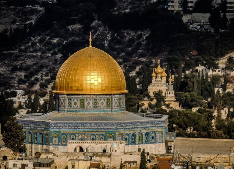 Dome of the Rock and the Mount of Olives, Jerusalem