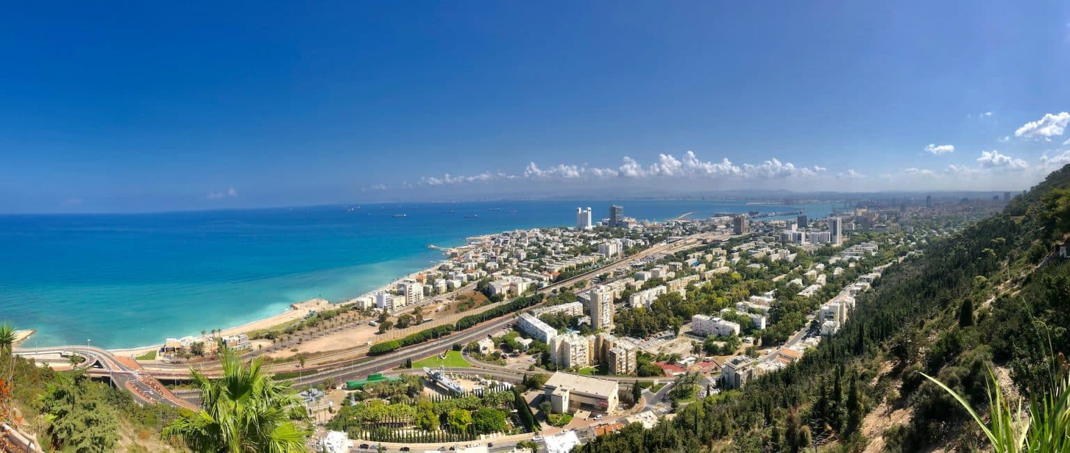 Stella Maris Viewpoint over the Haifa Beach