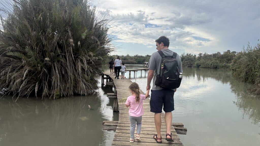 The floating Bridge - Ein Afek Park